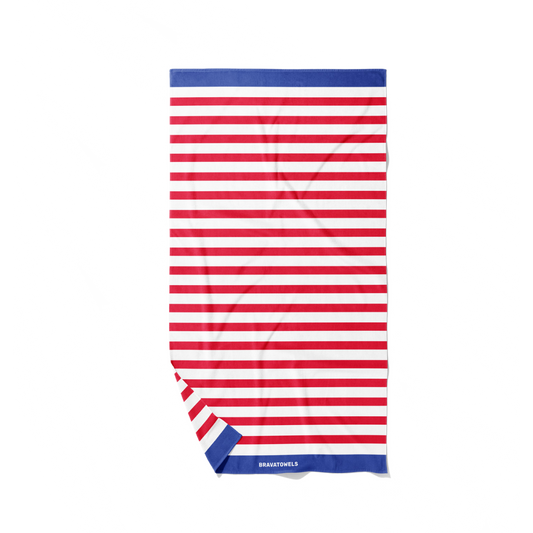 Toalla Rayas Rojas